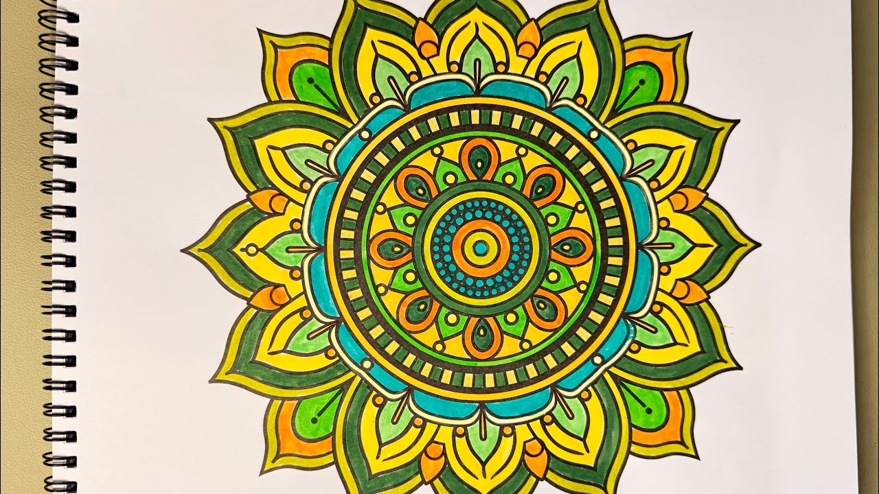 Creative Mandala coloring🎨