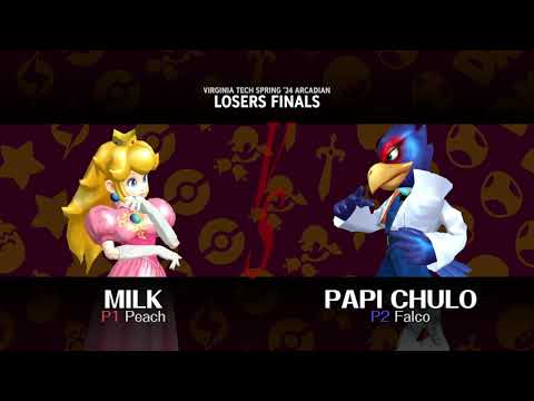 VT Spring 2024 Arcadian - Losers Finals - Milk (Peach) vs Papi Chulo (Falco)