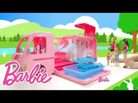 عربة أطفال باربي دريم مع بركة سباحة video