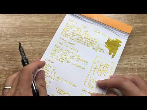 Robert Oster: Chartreuse - Fountain Pen Ink Review