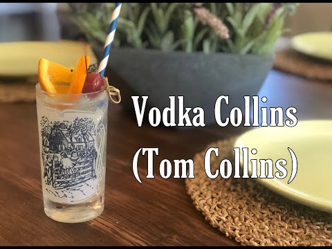 VODKA COLLINS!! (Tom Collins)(Cocktail Tutorial)