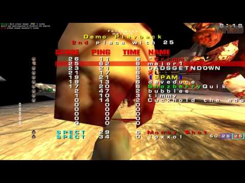 Quake 3 OSP: major1 botting at Crom FFA server