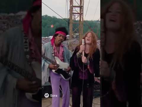 Jimi Hendrix Plays With the Brilliant Janis Joplin at Woodstock 1969