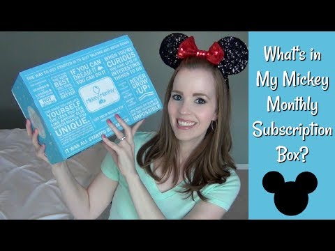 WHAT'S IN MY MICKEY MONTHLY SUBSCRIPTION BOX? | MAY 2017 : THEME PARK EDITION UNBOXING! Video
