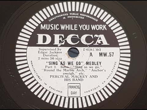 Percival Mackey and his band 'Sing As We Go - Medley' 1943 78 rpm