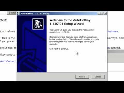 AutoHotKeys - Installing the program and your first script.mp4