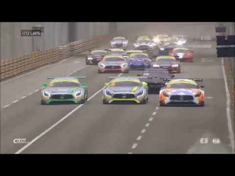 Huge start crash FIA GT World Cup at Macau Qualify