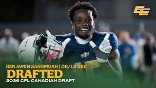 Edmonton Elks Select Benjamin Sangmuah - DB/LB UBC | 2026 CFL Canadian Draft