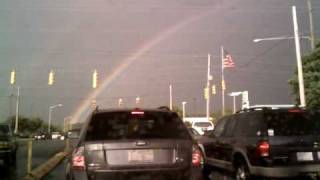 preview picture of video 'Found a double rainbow while sitting in traffic in Greenville, NC'