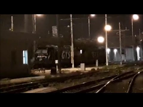 Partenza TCS Bari Lamasinata - Milano Smistamento con E483 ed E494.251 in testa