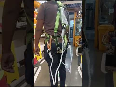 Green udyogi double harness safety belt
