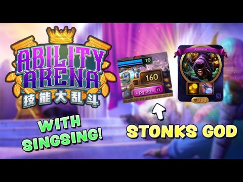 THE STONKS GOD!! SAVED 160 GOLD?! | WITH SINGSING |  ABILITY ARENA DOTA2 CUSTOM GAME