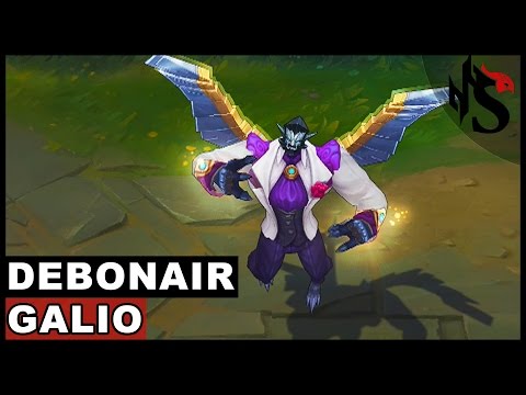 Debonair Galio Skin Spotlight Champion Rework - Update 2017 (League of Legends)