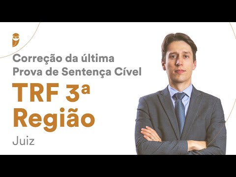 Correção da última Prova de Sentença Cível - TRF 3ª Região (Juiz)