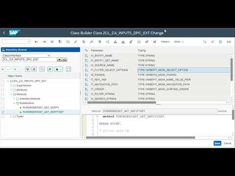 Video 22: OData Service - Multiple Input Values