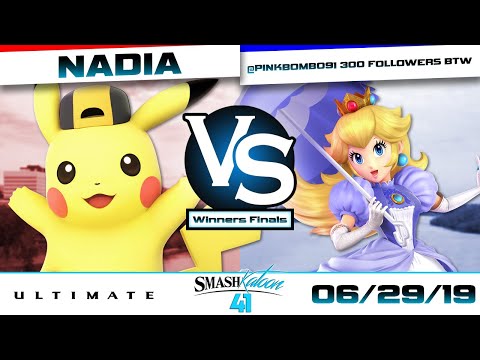 NadiA (Pikachu) vs. @pinkbombo91 (Peach) - Winners Finals - Smashkatoon 41