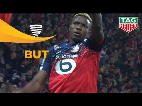But Victor OSIMHEN (58') / LOSC - Amiens SC (2-0) (1/4 de finale)  (LOSC-ASC)/ 2019-20