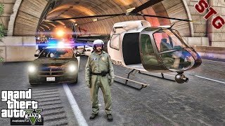 HELICOPTER  NIGHT PATROL!!!| #130 (GTA 5 REAL LIFE PC POLICE MOD)