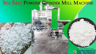 Sea Salt Grinder Machine for grinding salt into powder┃pin type Flour mill size reduction equipment