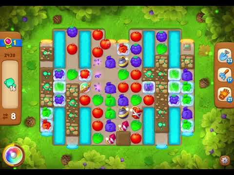 GardenScapes Level 2438 no boosters (12 moves)