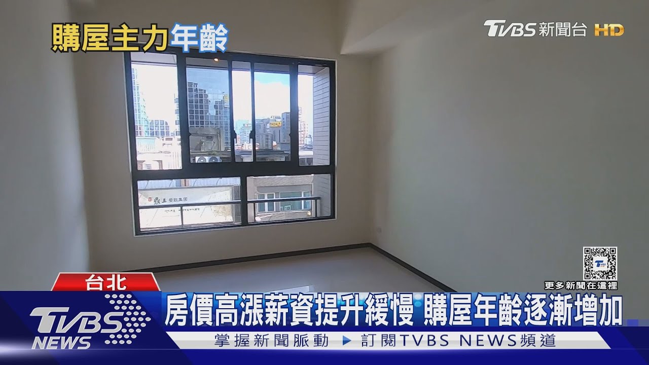 房價高漲、薪資提升緩慢 購屋年齡逐漸增加