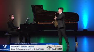 Juan Carlos Collado Castillo plays Chant du Ménestrel opus 71 by Alexander GLAZUNOV