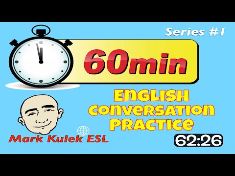 1 Hour of English Conversation Practice (series #1) | Learn English - Mark Kulek ESL