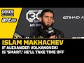 Islam Makhachev: If Alexander Volkanovski is 'Smart,' He'll Take Time Off | UFC 294 | MMA Fighting