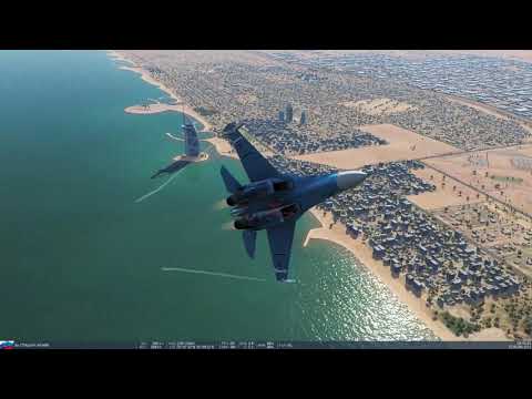 DCS Su-27 Flanker vs F-15C Eagle Over Dubai