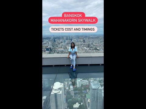 Walking on one of the worlds tallest SKY WALKS - #mahanakhon #skywalk #youtubeshorts