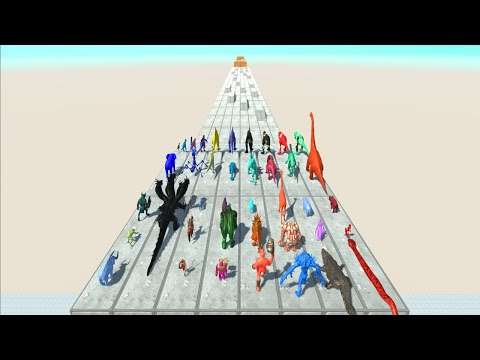 Colors Race To Get A Gold Pig #42 - Animal Revolt Battle Simulator