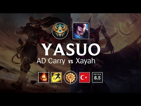 Yasuo AD Carry vs Xayah - TR Challenger Patch 8.5