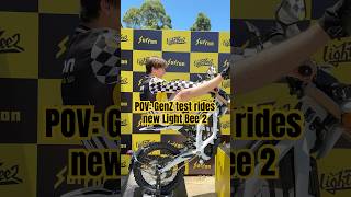 Surron Light Bee 2 test ridden by certified Genz. #surron #emoto #lightbee2