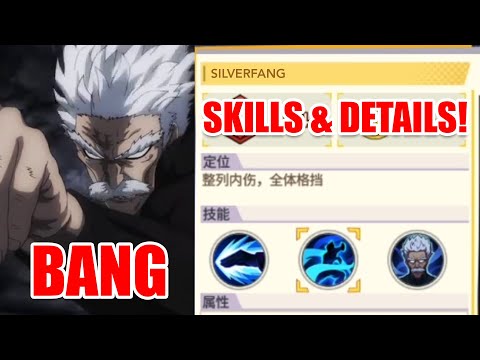 BANG Skills & Details! S-Class Rank 3 Silver Fang!  [One Punch Man: THE STRONGEST]