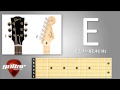 Low E string standard guitar tuning (6th string)