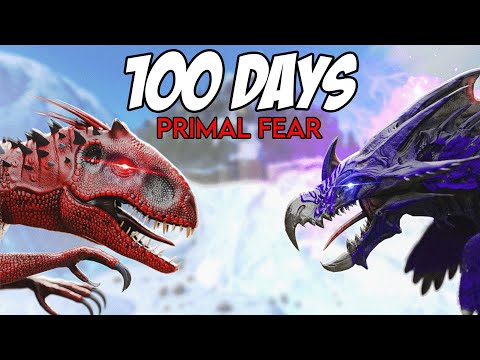I Spent 100 Days In Ark Primal Fear... Here's What Happened
