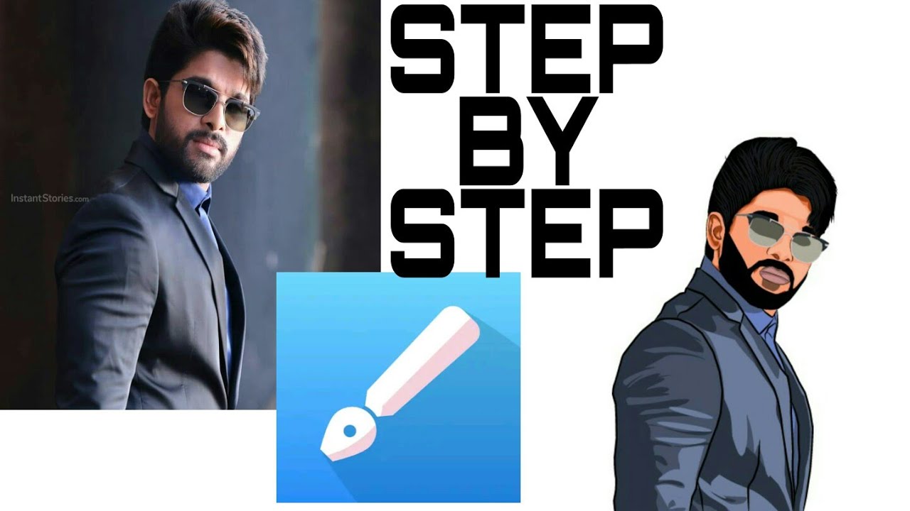 HOW TO MAKE VECTOR ART || ALLU ARJUN || VECTOR ART IN MOBILE || 2K20 || INFINITE DESIGNER MEET ||