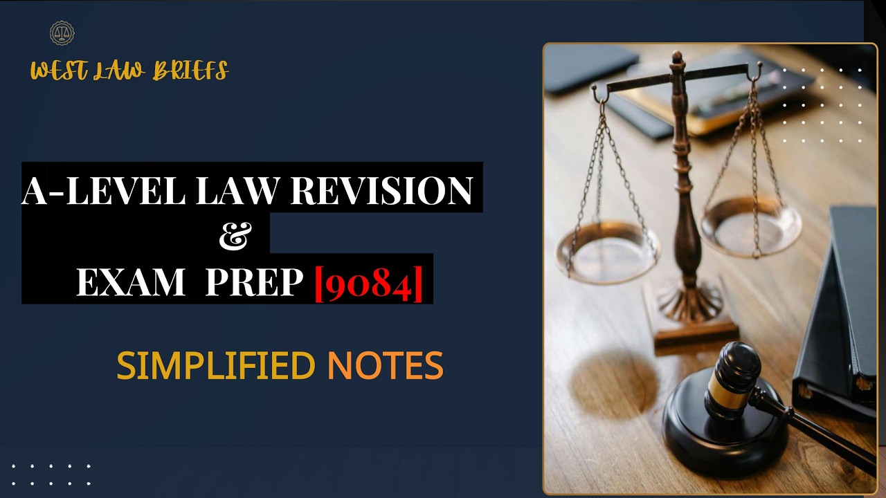 An Introduction to A-Level Law Revision & Exams Preps