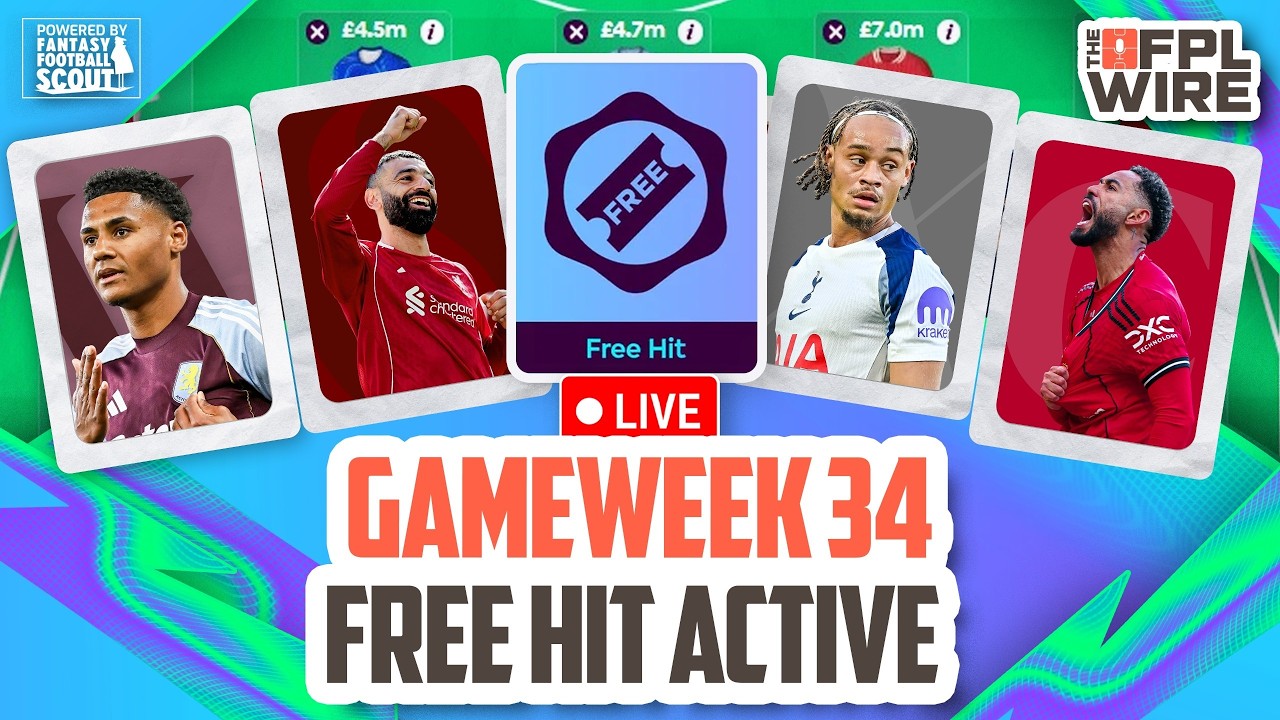 FPL Gameweek 34 - Free Hit Activated!  | The FPL Wire | Fantasy Premier League Tips 2025/26