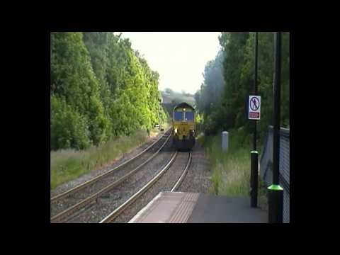 Freightliner Class 66, 66513, 4H70 Passing Through Rugeley Town (9th June 2011)