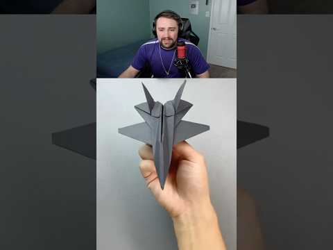 HOW TO MAKE PAPER FIGHTER JET 🤯✈️  #paperplane #paperairplane #shorts
