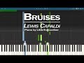 Lewis Capaldi - Bruises (Piano Cover) Synthesia Tutorial by LittleTranscriber