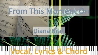 🎹From This Moment On, Chord &amp; Lyrics, Diana Krall, Synthesia Piano