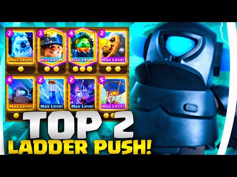 TOP 2 LADDER PUSH MINER BALLOON - CLASH ROYALE