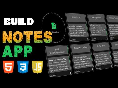 Notes App With Object Oriented Javascript How To Build Notes App With Html Css And Javascript