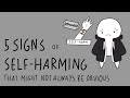 5 Not Obvious Signs Of Self Harm