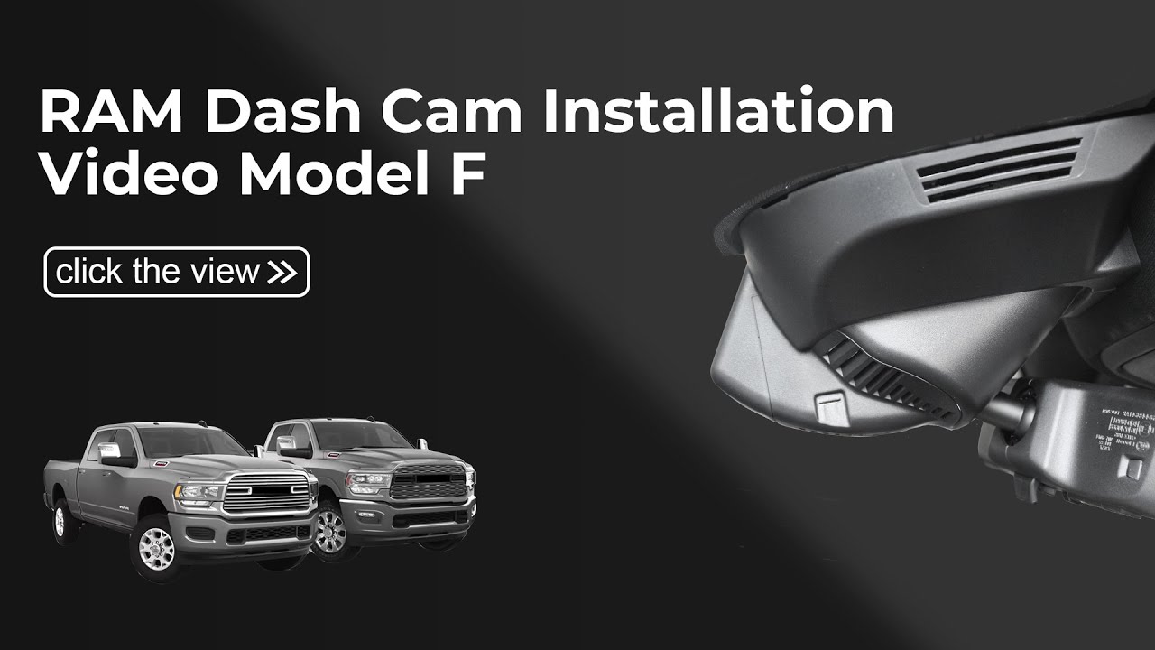 Dash Cam 021S Video for Select Gen5 RAM 2500/3500 2019-2026,Not suitable for 1500 2019+