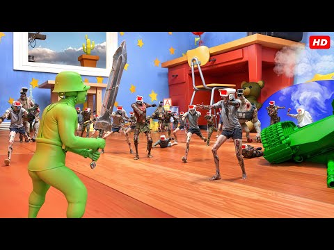 Storm troopers VS Green toy soldiers VS Zombies...💀[Part 2]