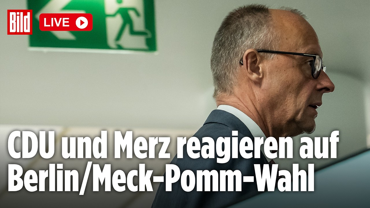 🔴 CDU-Pressekonferenz nach Wahl-Sonntag: JETZT spricht Merz!