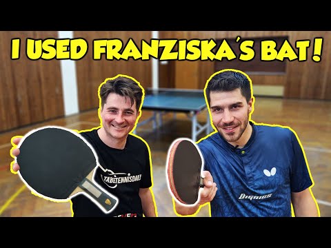 TESTING PATRICK FRANZISKA'S TABLE TENNIS BAT!
